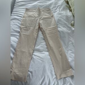 Chico’s Winter White Straight-Leg Pants Sparkle Cream Holiday Like New!